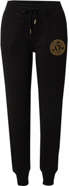 Versace Jeans Couture Nohavice  zlatá / čierna