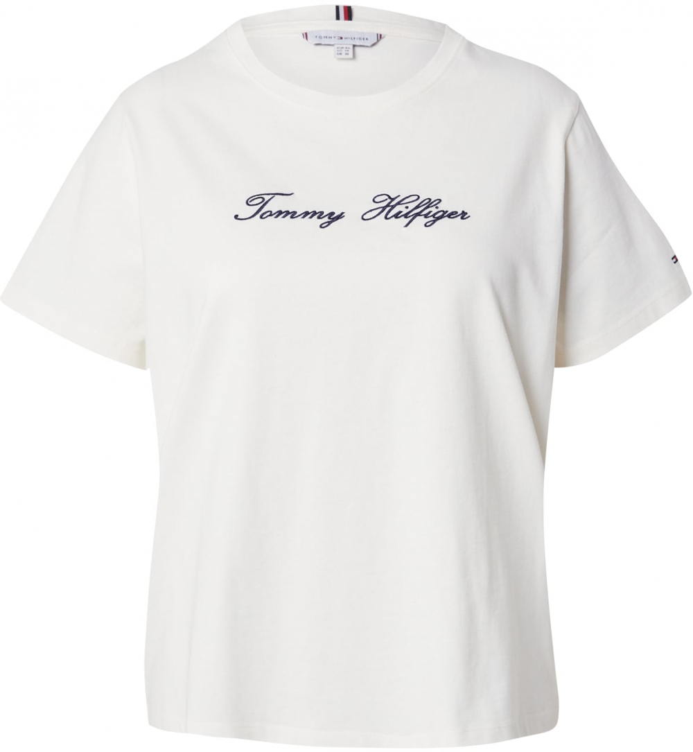 Tommy Hilfiger Curve Tričko  námornícka modrá / biela