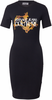 Versace Jeans Couture Šaty  zlatá žltá / čierna / biela