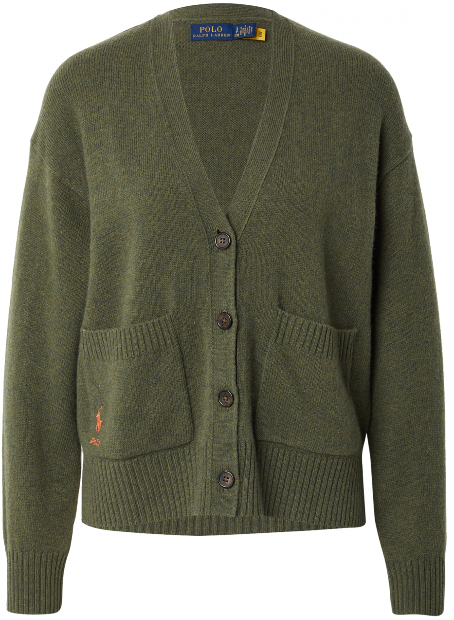 Polo Ralph Lauren Kardigán  olivová / oranžová