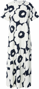Marimekko Šaty  námornícka modrá / biela