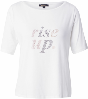 MORE & MORE Tričko 'Rise Up'  zlatá / striebornosivá / šedobiela