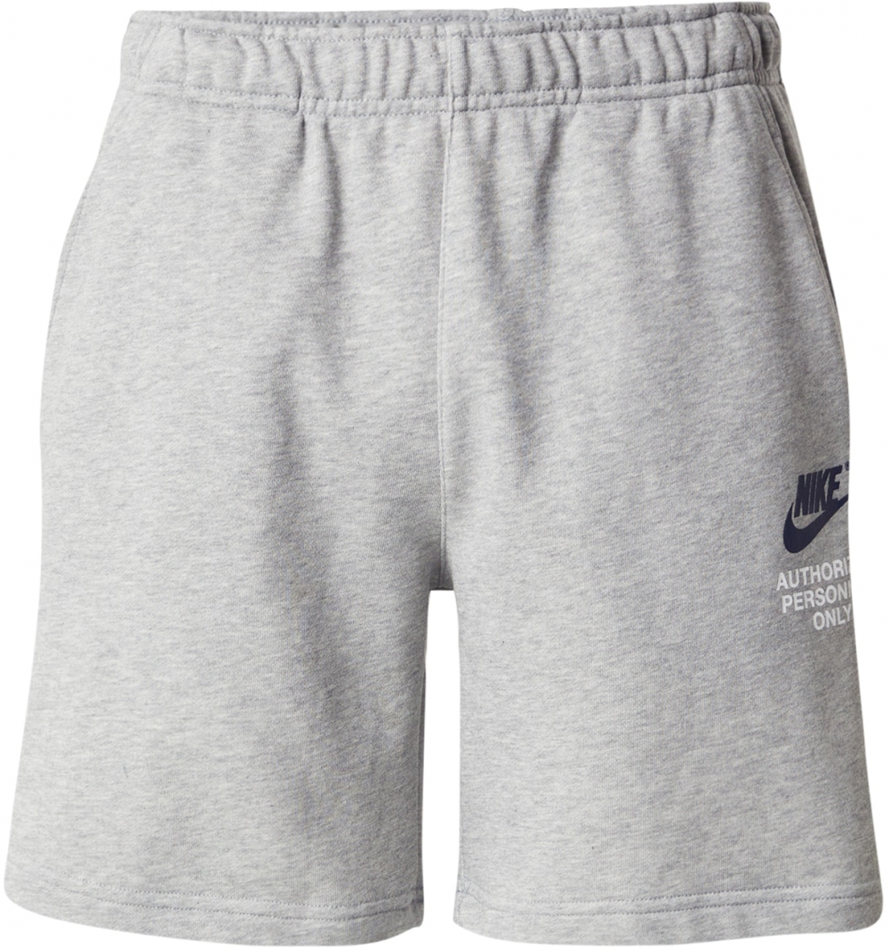 Nike Sportswear Nohavice  modrá / sivá melírovaná / biela
