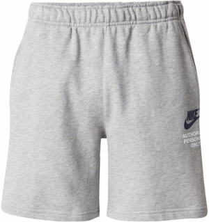 Nike Sportswear Nohavice  modrá / sivá melírovaná / biela