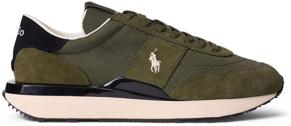Polo Ralph Lauren Nízke tenisky  olivová / čierna