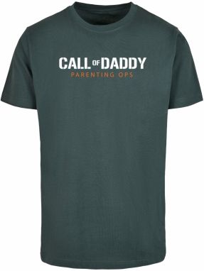 Merchcode Tričko 'Fathers Day - Call Of Daddy'  zelená / oranžová / biela