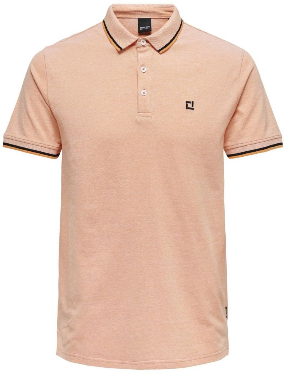 Only & Sons Tričko 'ONSFletcher'  marhuľová / čierna