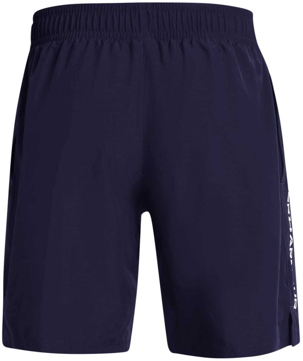 UNDER ARMOUR Športové nohavice 'Wordmark'  námornícka modrá / biela
