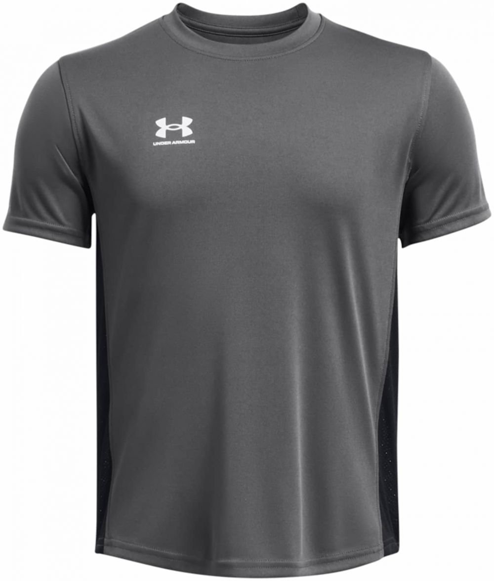 UNDER ARMOUR Funkčné tričko 'Challenger'  sivá / čierna