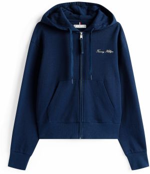 TOMMY HILFIGER Tepláková bunda  tmavomodrá