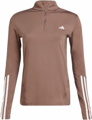 ADIDAS PERFORMANCE Funkčné tričko 'HYPERGLAM'  hnedá / biela