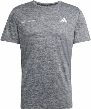 ADIDAS PERFORMANCE Funkčné tričko 'Own The Run'  sivá melírovaná / šedobiela