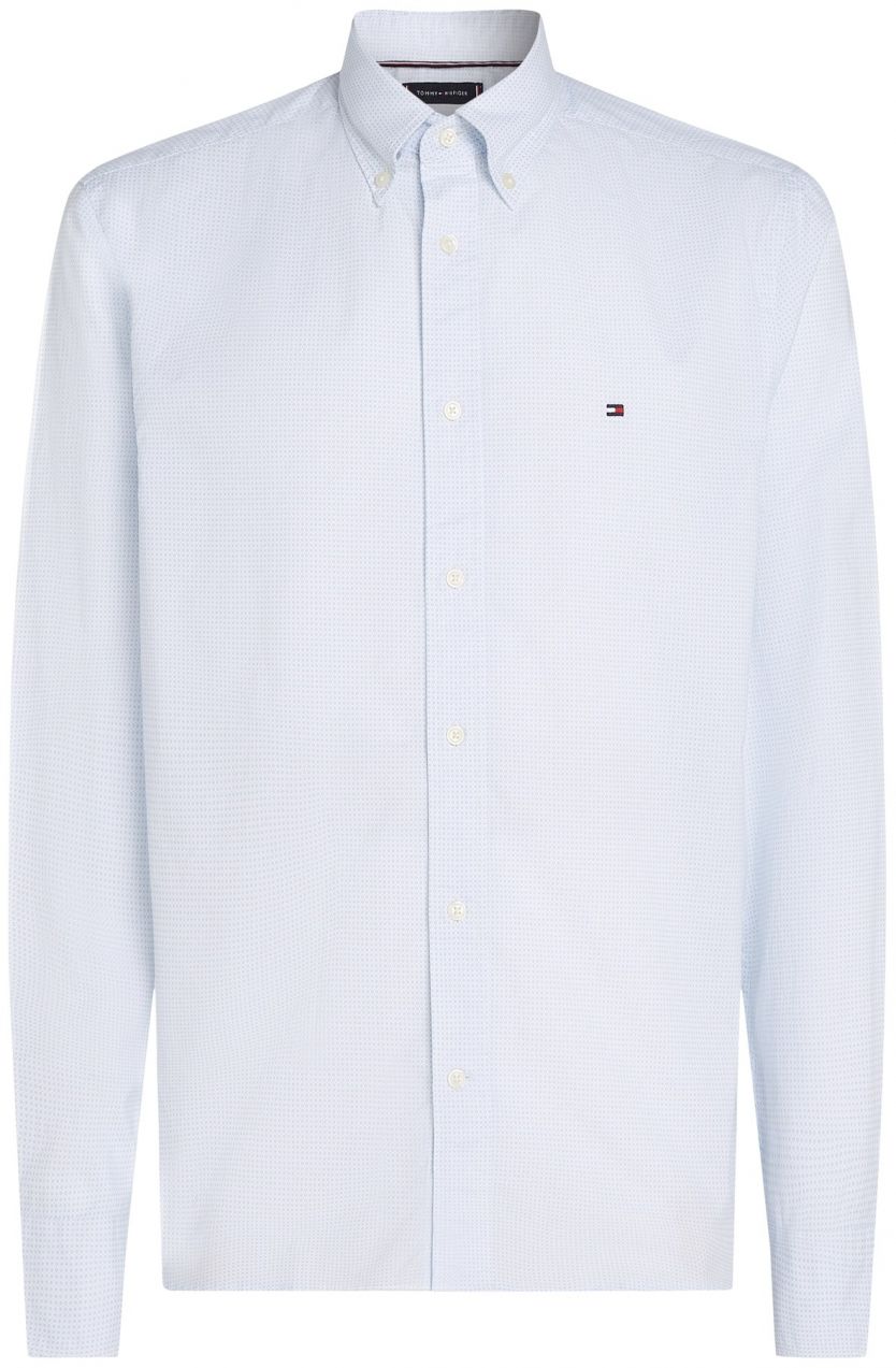 TOMMY HILFIGER Košeľa 'FLEX'  svetlomodrá / biela