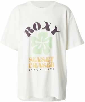 ROXY Tričko  tmavohnedá / mätová / oranžová / biela