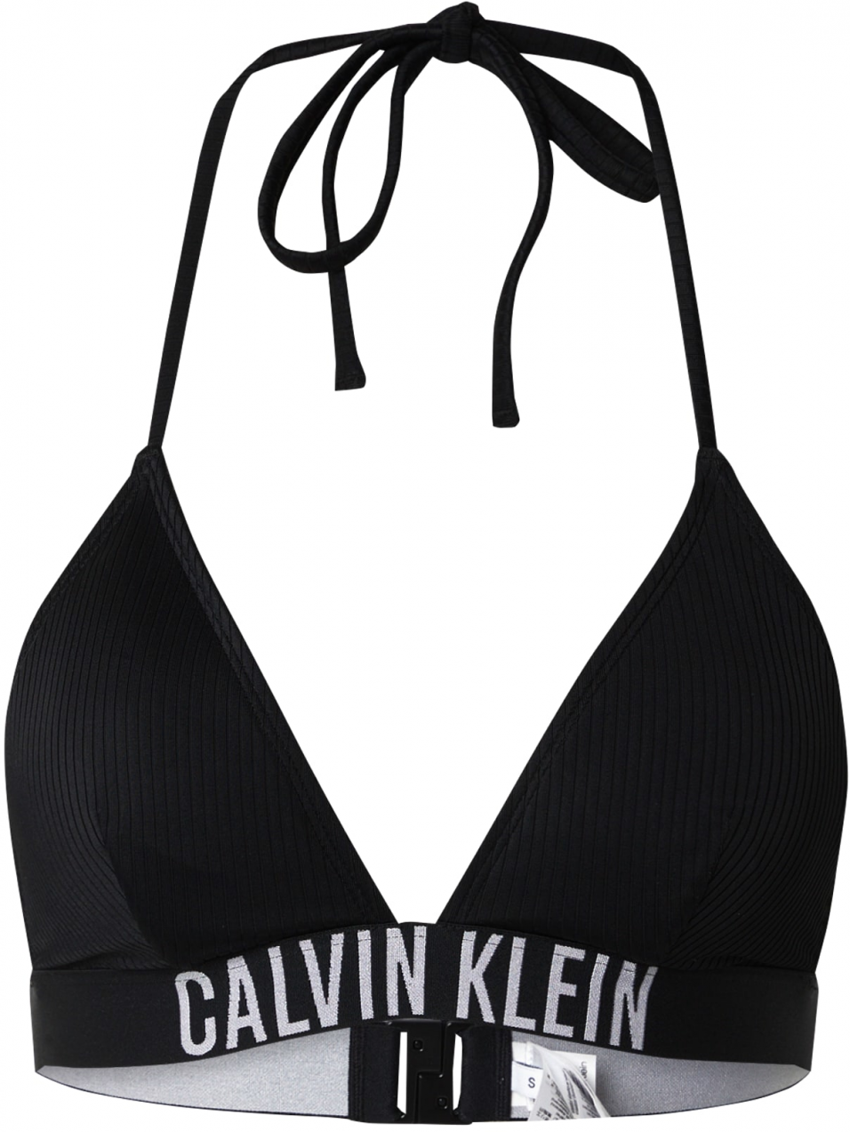 Calvin Klein Swimwear Bikinový top  čierna / biela
