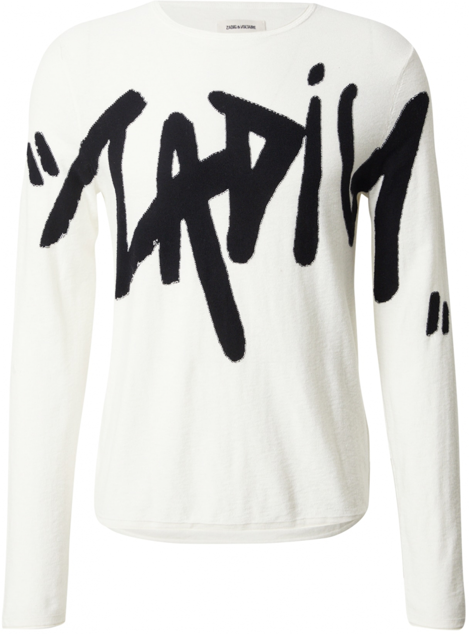 Zadig & Voltaire Sveter 'TEISS CO SKULL XO'  nebielená / čierna