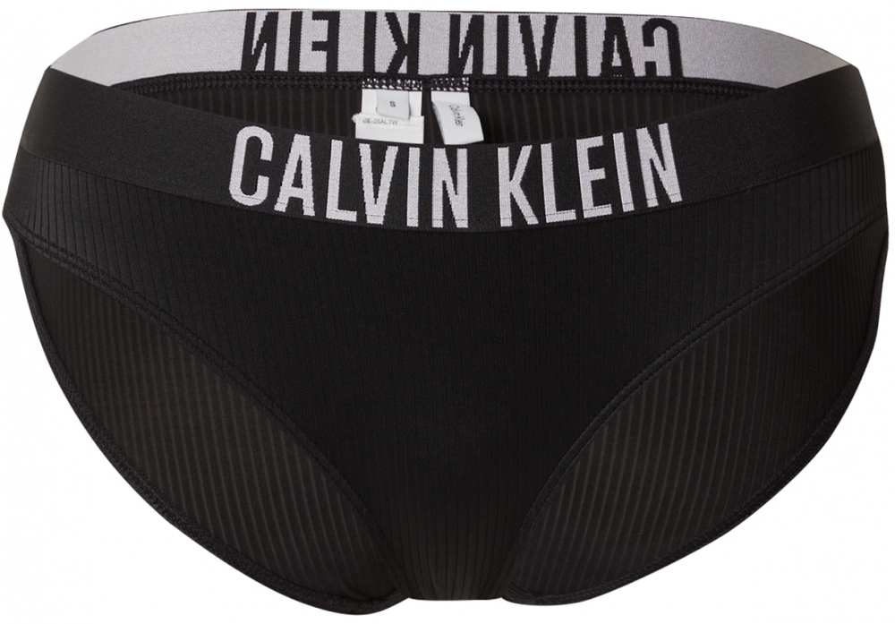 Calvin Klein Swimwear Bikinové nohavičky  čierna / šedobiela