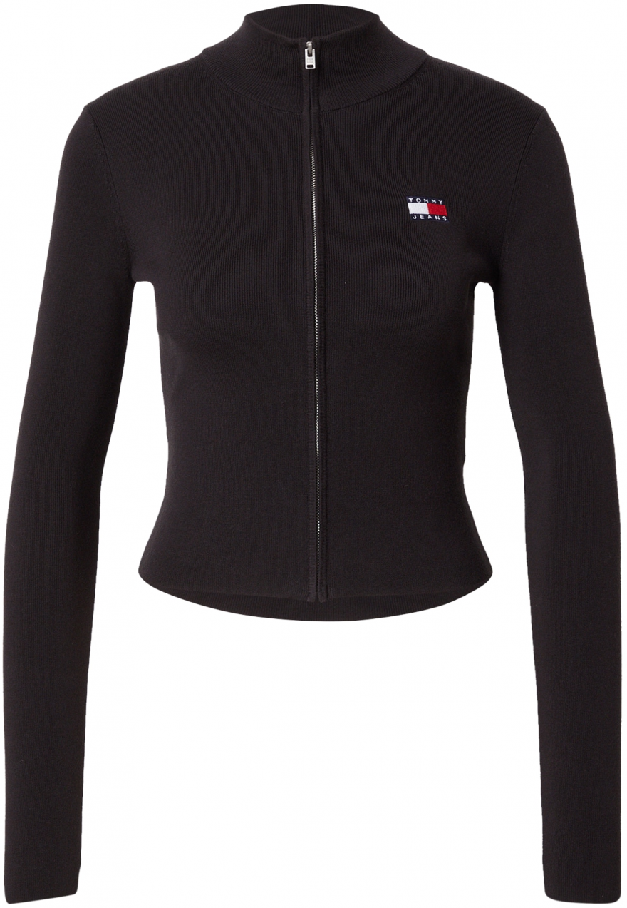 Tommy Jeans Kardigán  námornícka modrá / červená / čierna / biela