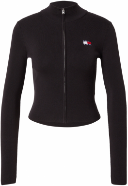 Tommy Jeans Kardigán  námornícka modrá / červená / čierna / biela