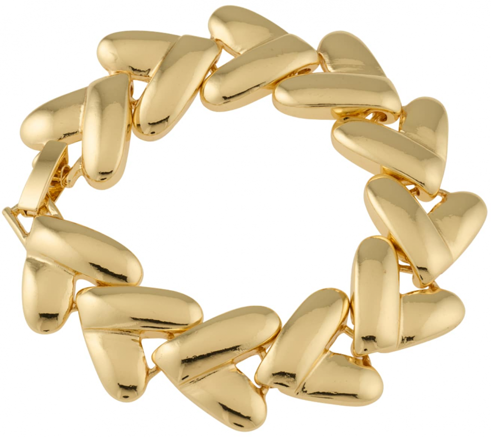 STEVE MADDEN Náramok 'HEART'  zlatá