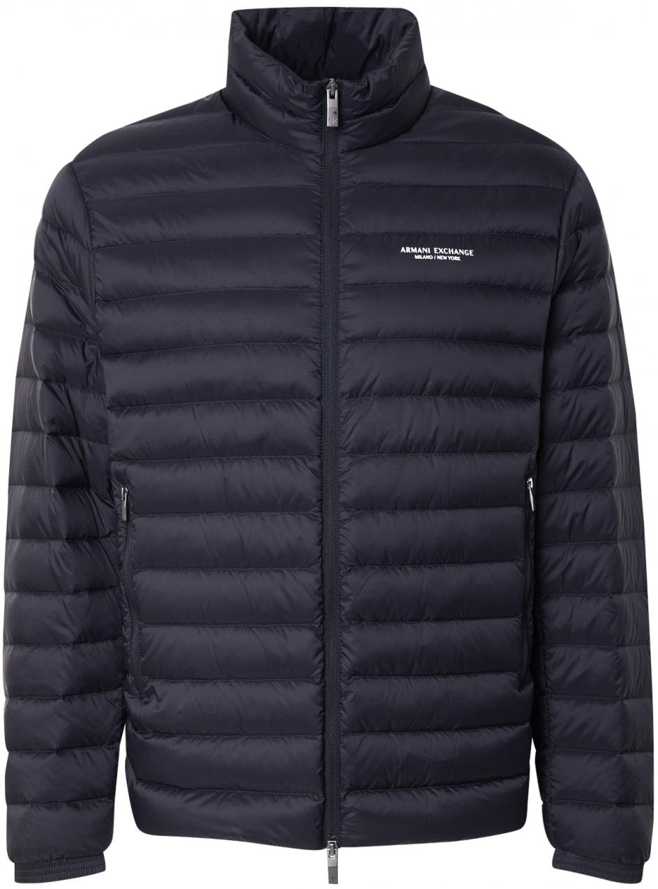 ARMANI EXCHANGE Prechodná bunda  čierna / biela