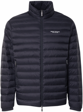 ARMANI EXCHANGE Prechodná bunda  čierna / biela