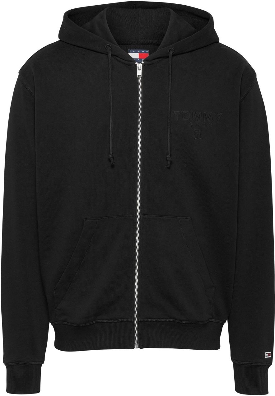 Tommy Jeans Tepláková bunda 'VARSITY TONA'  námornícka modrá / červená / čierna / biela