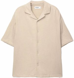 Pull&Bear Košeľa  tmavobéžová