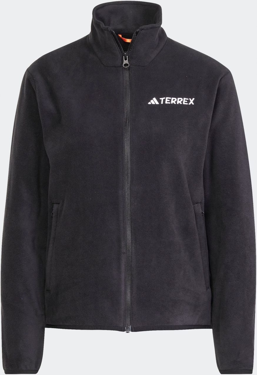 ADIDAS TERREX Funkčná flisová bunda 'Essentials'  čierna / biela