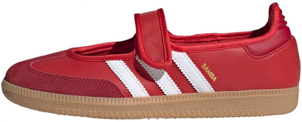 ADIDAS ORIGINALS Baleríny s ramienkom 'Samba'  červená / ohnivo červená / biela