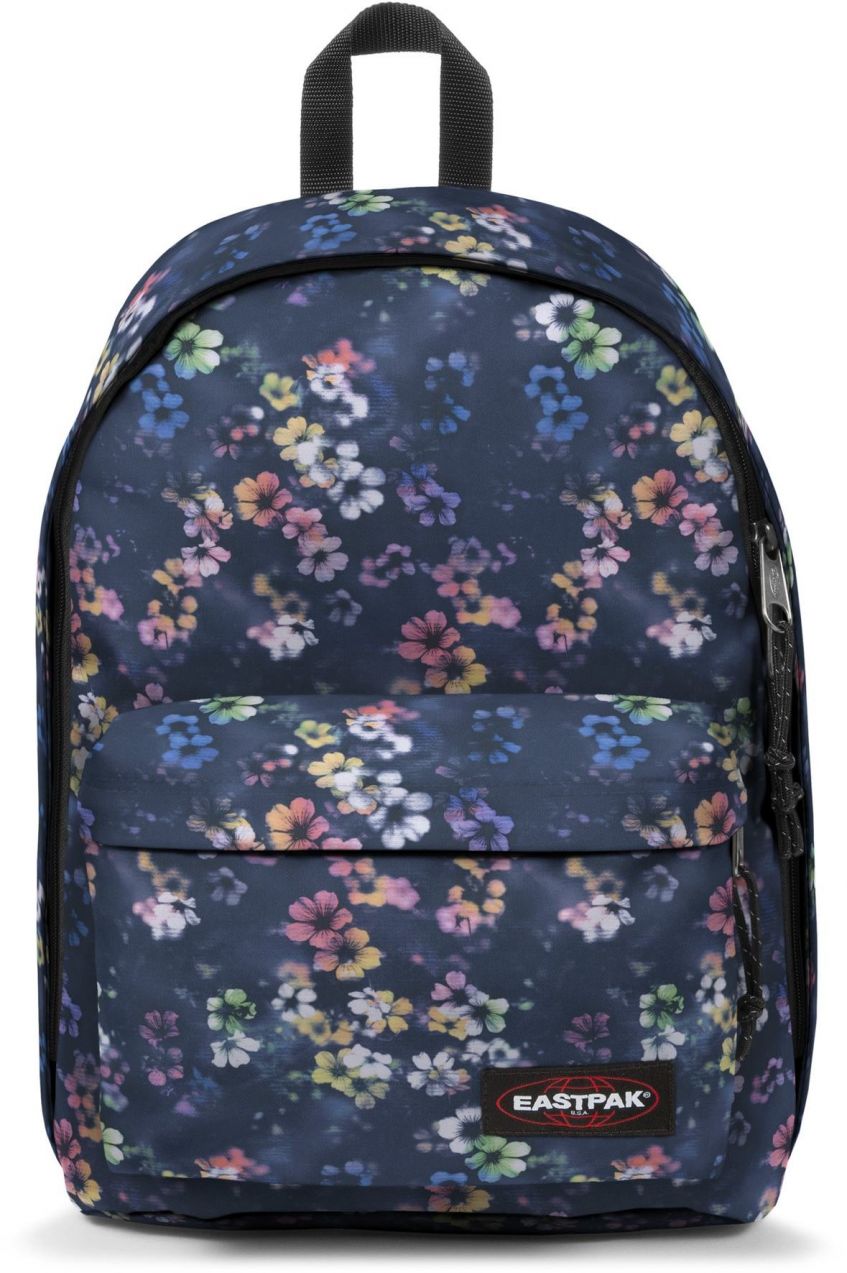 EASTPAK Batoh 'Out Of Office'  námornícka modrá / svetlooranžová / svetloružová / čierna