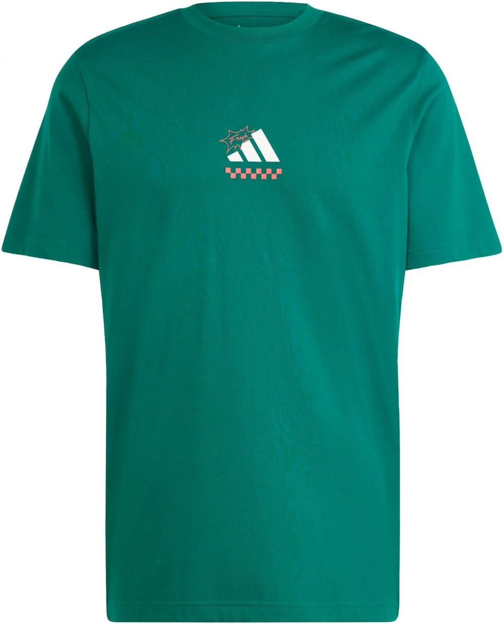 ADIDAS SPORTSWEAR Funkčné tričko 'Lounge Pizza'  smaragdová / svetločervená / biela