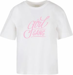 Miss Tee Tričko 'Girl Gang'  svetloružová / biela
