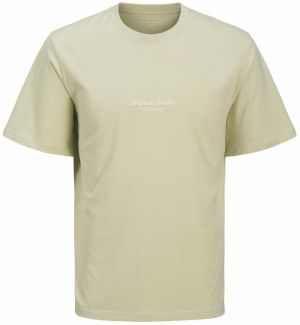 JACK & JONES Tričko 'JORVesterbro'  pastelovo zelená / biela