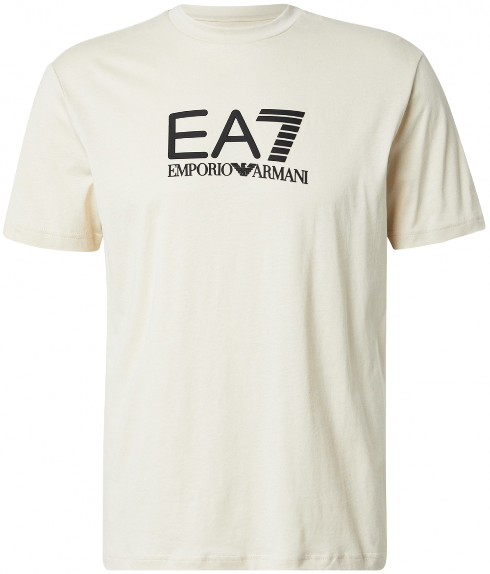 EA7 Emporio Armani Tričko 'Visibility'  šampanské / čierna
