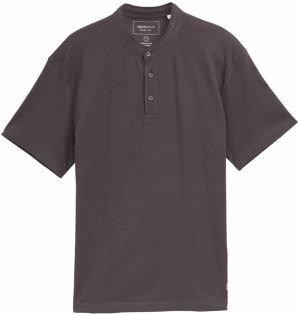 TOM TAILOR DENIM Tričko 'Mao'  kamenná