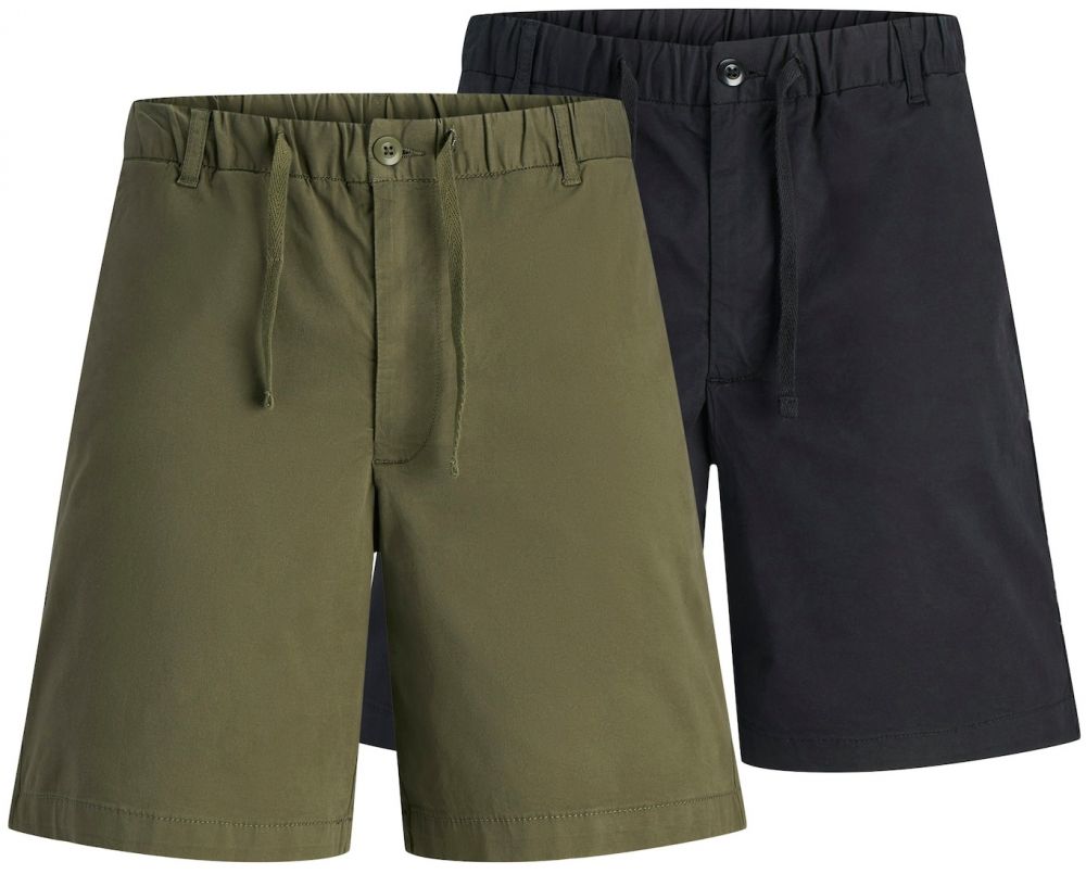 JACK & JONES Chino nohavice 'JPSTJaiden'  zelená / čierna