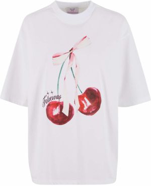 Felicious Tričko 'Cherry'  zmiešané farby / biela