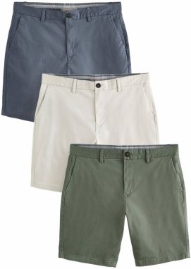 Next Chino nohavice  dymovo modrá / zelená / šedobiela