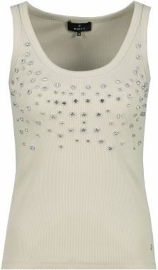 monari Top  kaki / priehľadná