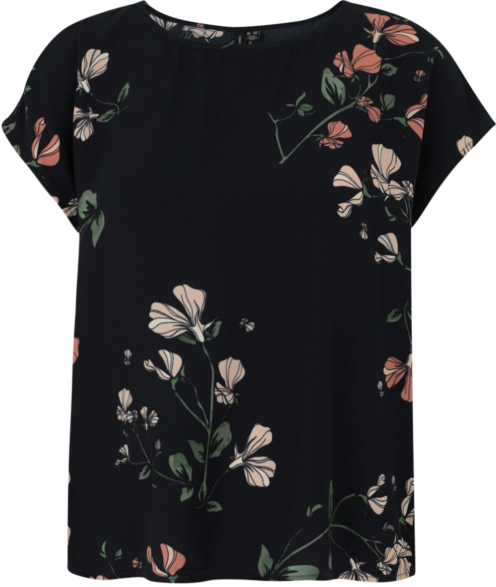 Vero Moda Petite Blúzka 'VMNEWHALLIE'  tmavomodrá / nefritová / staroružová