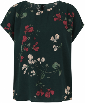 Vero Moda Petite Blúzka 'VMNEWHALLIE'  krémová / olivová / jedľová / tmavočervená