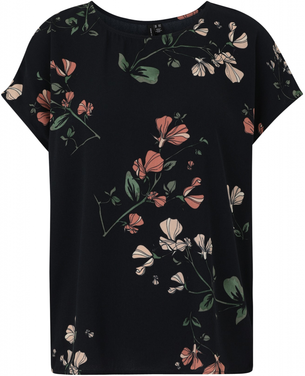 Vero Moda Tall Blúzka 'VMNEWHALLIE'  tmavomodrá / nefritová / staroružová / čerešňová