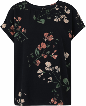 Vero Moda Tall Blúzka 'VMNEWHALLIE'  tmavomodrá / nefritová / staroružová / čerešňová