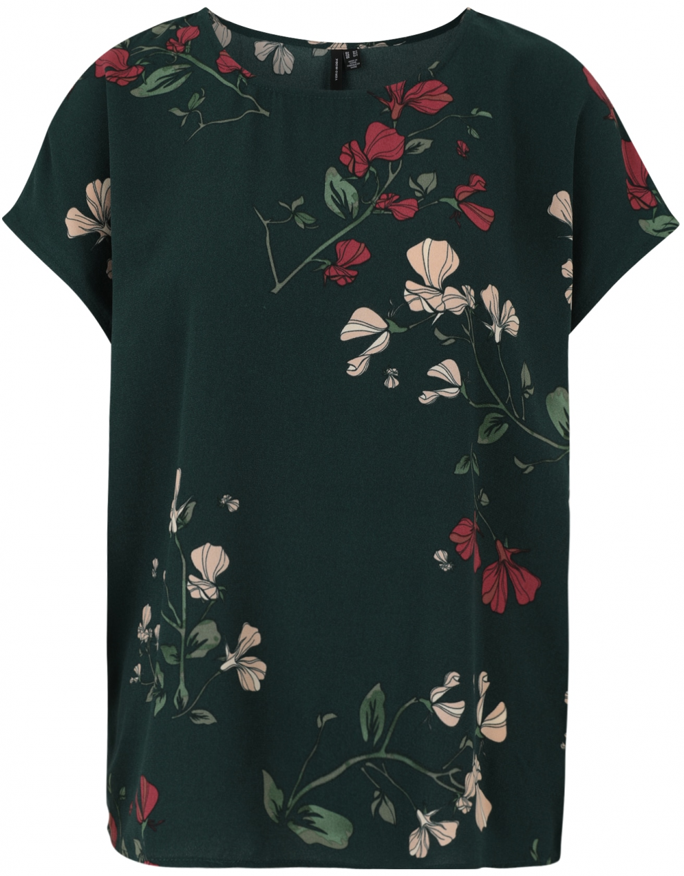 Vero Moda Tall Blúzka 'VMNEWHALLIE'  nefritová / jedľová / staroružová / tmavočervená