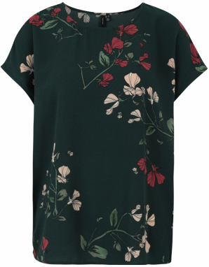 Vero Moda Tall Blúzka 'VMNEWHALLIE'  nefritová / jedľová / staroružová / tmavočervená