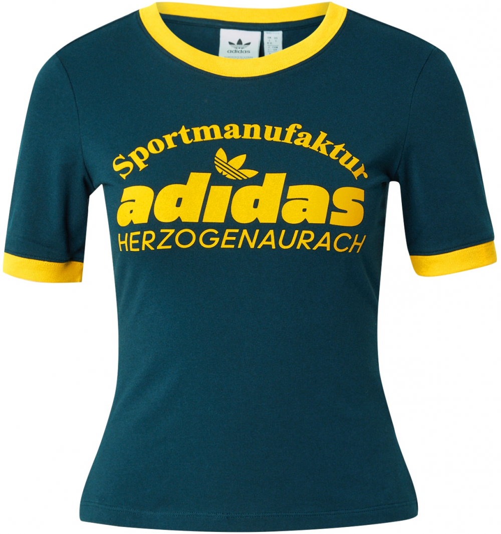 ADIDAS ORIGINALS Tričko 'RETRO'  karí / smaragdová