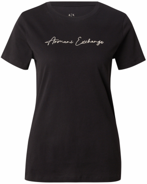 ARMANI EXCHANGE Tričko  čierna / biela