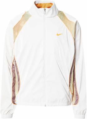 Nike Sportswear Prechodná bunda  hnedá / kapučíno / oranžová / biela