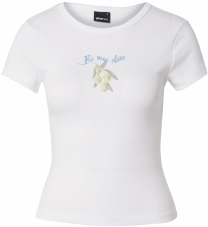 Gina Tricot Tričko  svetlomodrá / olivová / pastelovo zelená / biela